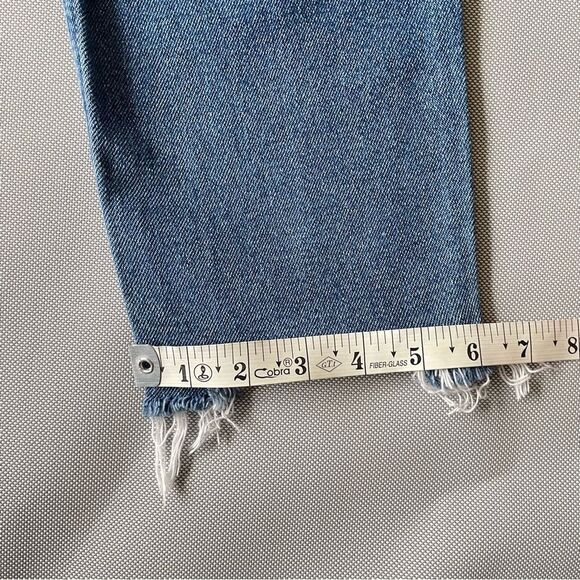 Hollister High Rise Slim Straight Distressed Denim Jeans Junior Size 3 - Picture 5 of 10